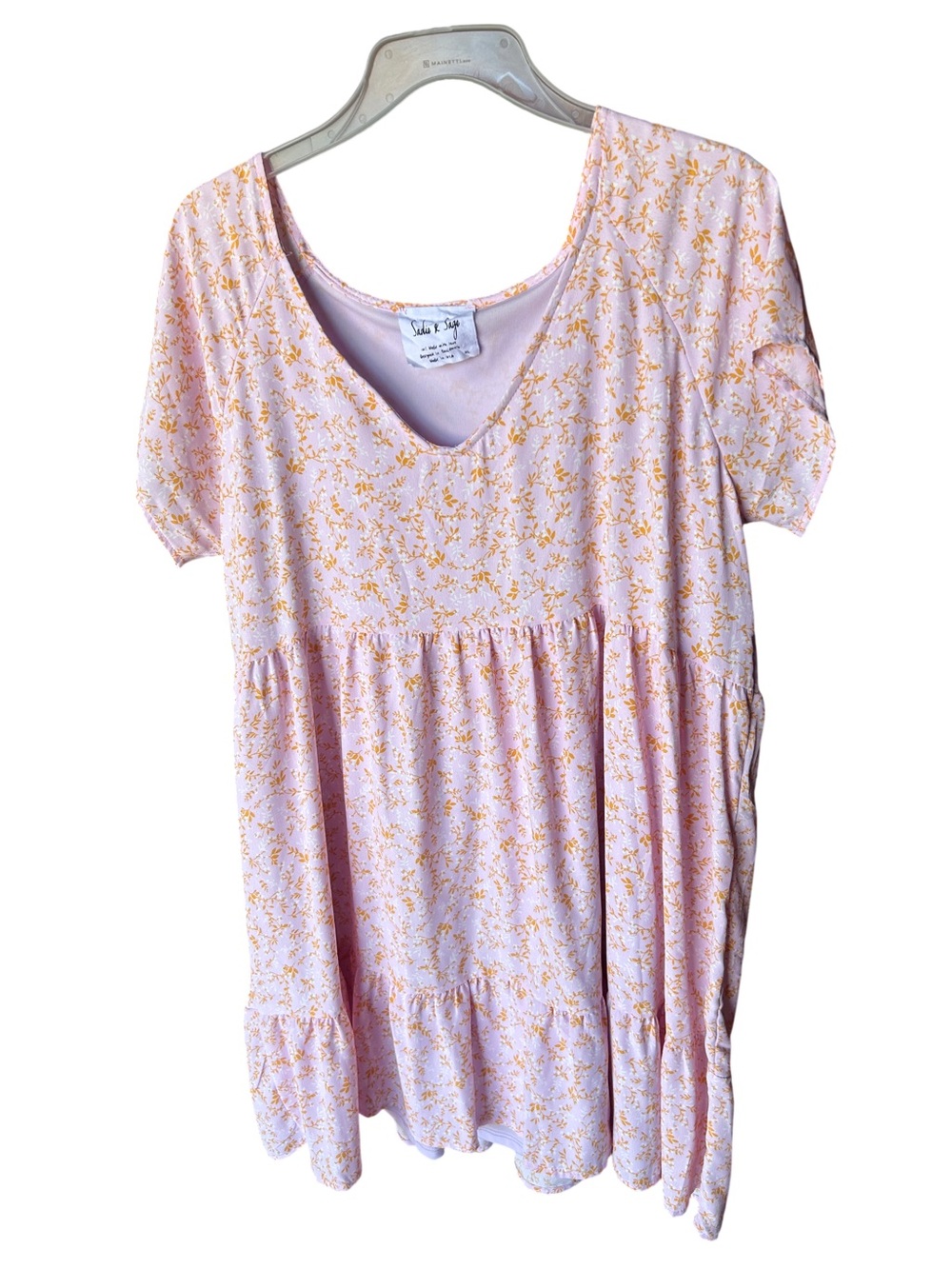 LaPink Floral Short-Sleeve Dress